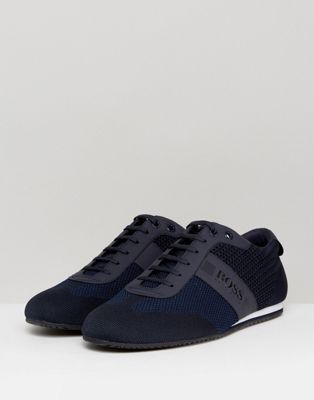 Hugo Boss Knitted Trainers Navy | ASOS