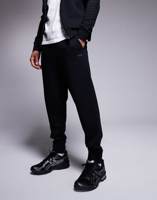 BOSS Green Hadiko cuffed trackies regular fit in black (part of a set), 2 of 5