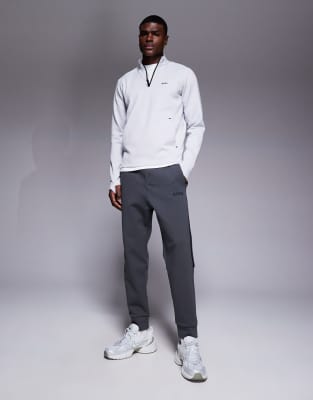 BOSS Hadiko Curved Homme, Gris Foncé 27., L