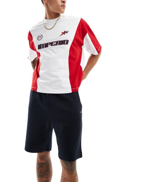 BOSS Green Headlo jersey shorts in navy - view 1