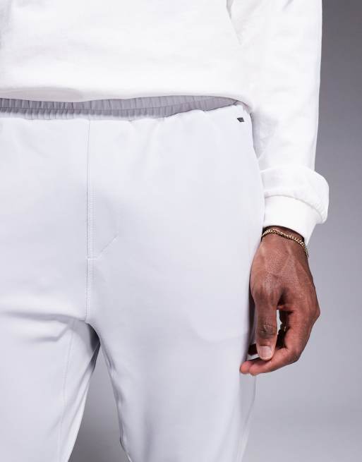 BOSS Green - Hicon Active - Joggers grigio chiaro con fondo elasticizzato in coordinato, 2 di 5