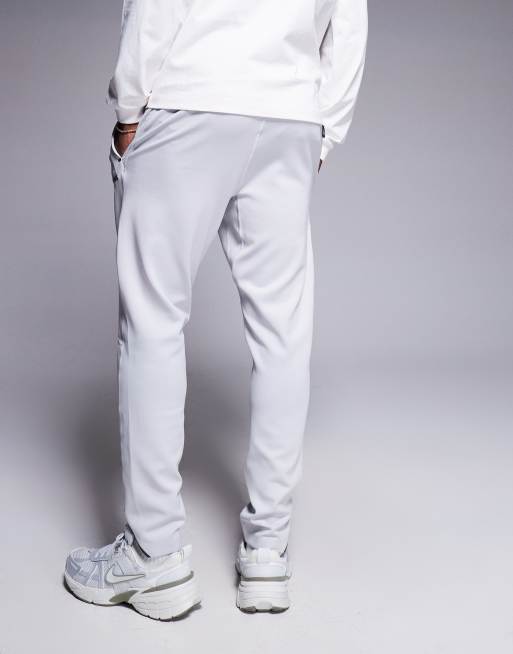 BOSS Green - Hicon Active - Joggers grigio chiaro con fondo elasticizzato in coordinato, 4 di 5