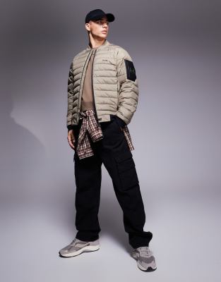 BOSS Green BOSS Green Ordos lightweight puffer bomber in mid green