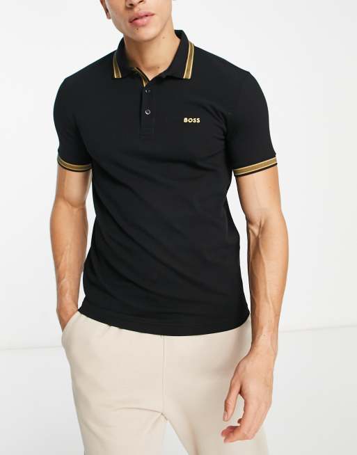 Hugo boss green paddy polo clearance shirt