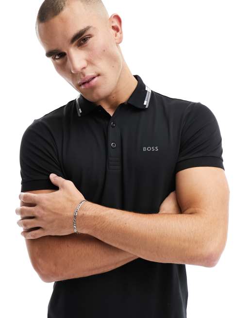 BOSS Green Paule polo in black