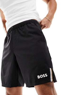 BOSS Green S Game shorts in black  - ASOS Price Checker
