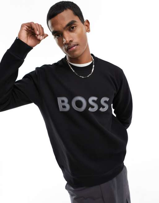 Hugo boss store salbo sweatshirt black