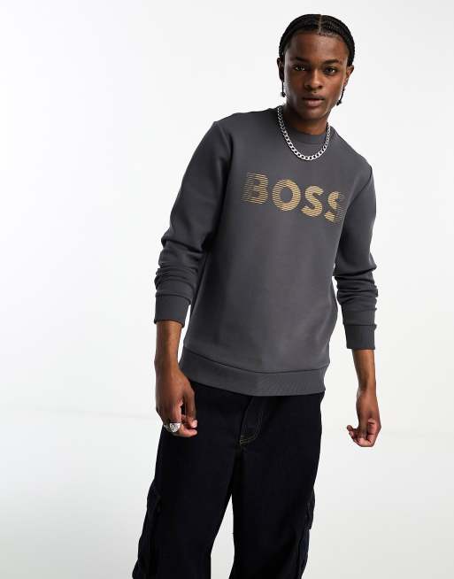 Hugo boss sweatshirt on sale green