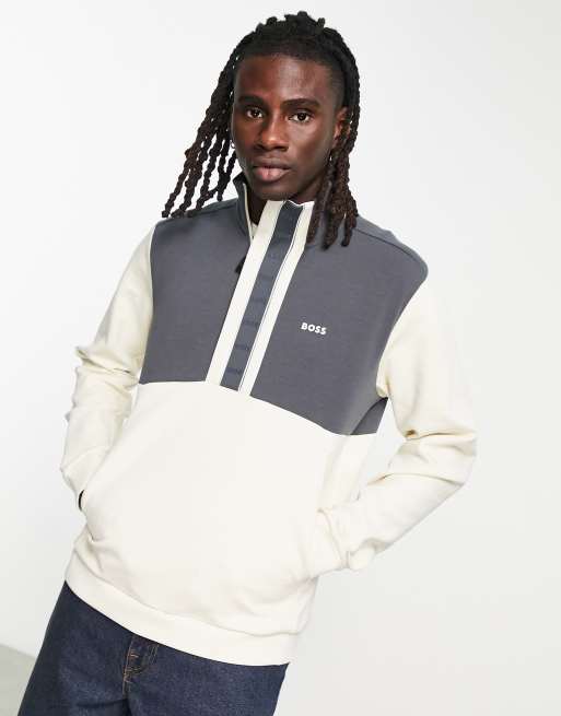 Boss half zip outlet sweatshirt