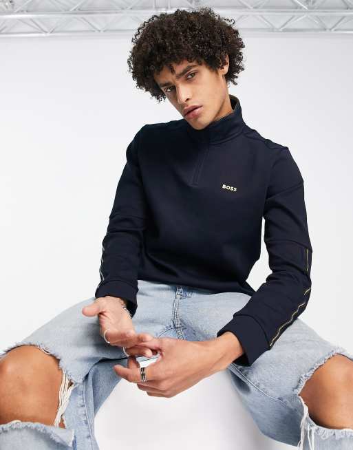 Hugo boss green on sale sweatshirt