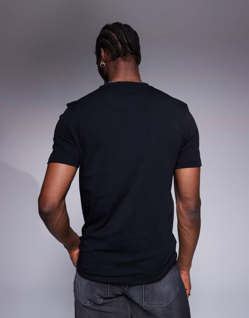BOSS GREEN コットンジャージー TAPE LOGO Tシャツ BOSS - Stretch-cotton T-shirt with tape trims - Dark Blue