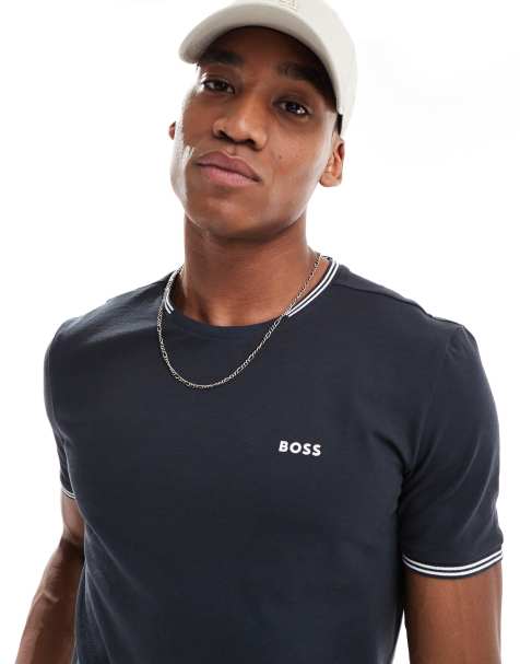 BOSS Green taul t-shirt in navy