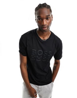 BOSS Green Tee 3 t-shirt in black  - ASOS Price Checker
