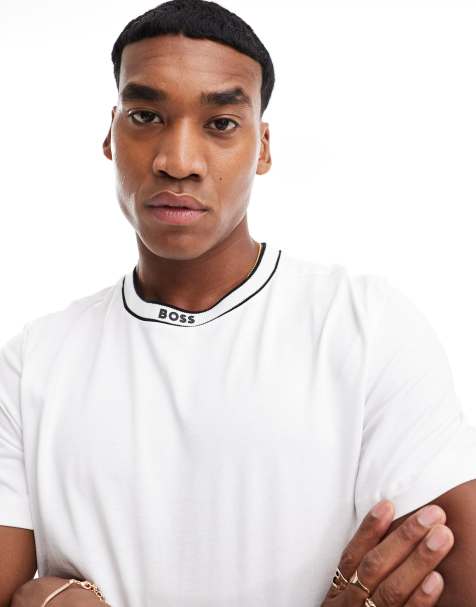 BOSS - Green - Tee 5 - T-shirt in wit - view 1