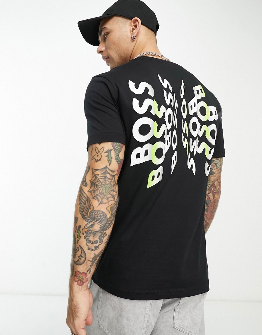 BOSS Athleisure BOSS Green Tee 7 t-shirt in black