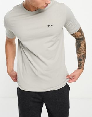 BOSS Green Tee Curved t-shirt in grey