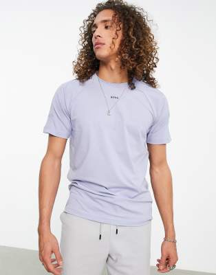 BOSS Athleisure BOSS Green Tee tape T-shirt in blue