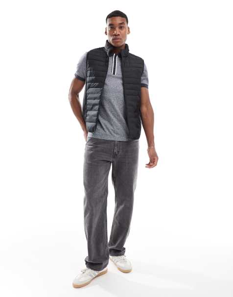 BOSS Green - Thor - Gewatteerde bodywarmer in zwart - view 1