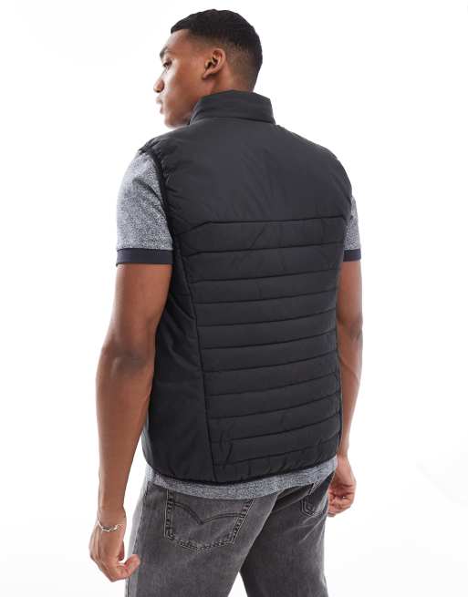 BOSS Green thor v padded vest in black | ASOS