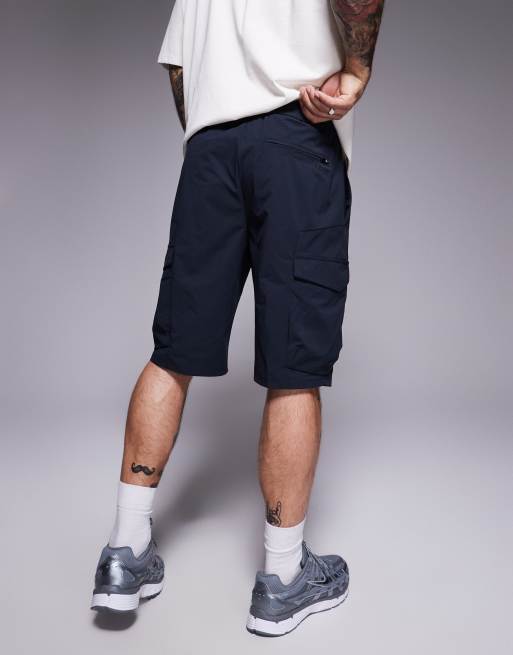 BOSS Green Urbanex Cargo tech shorts in navy | ASOS
