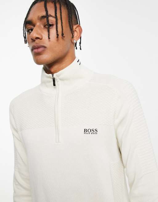 Boss quarter hot sale zip sweater