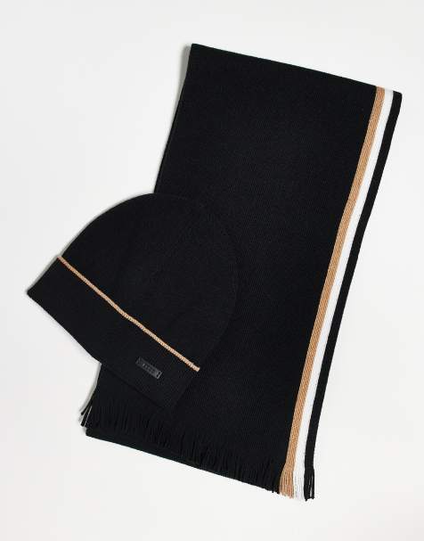 BOSS - Henzo - Coffret avec bonnet et écharpe - Noir - view 1