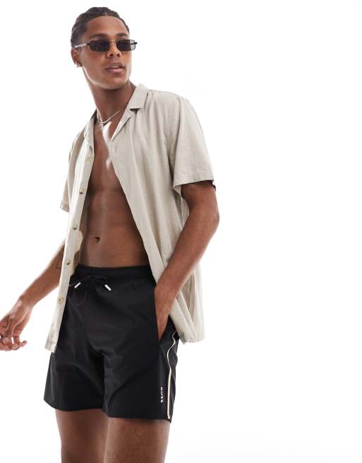 BOSS Swimwear - Octopus - Pantaloncini da bagno argento