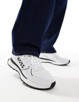 BOSS - Jonah - Baskets de course - Blanc et noir