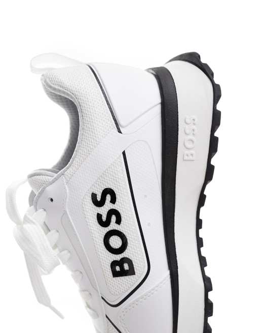 BOSS Jonah Runner Sneaker in WeiB und Schwarz