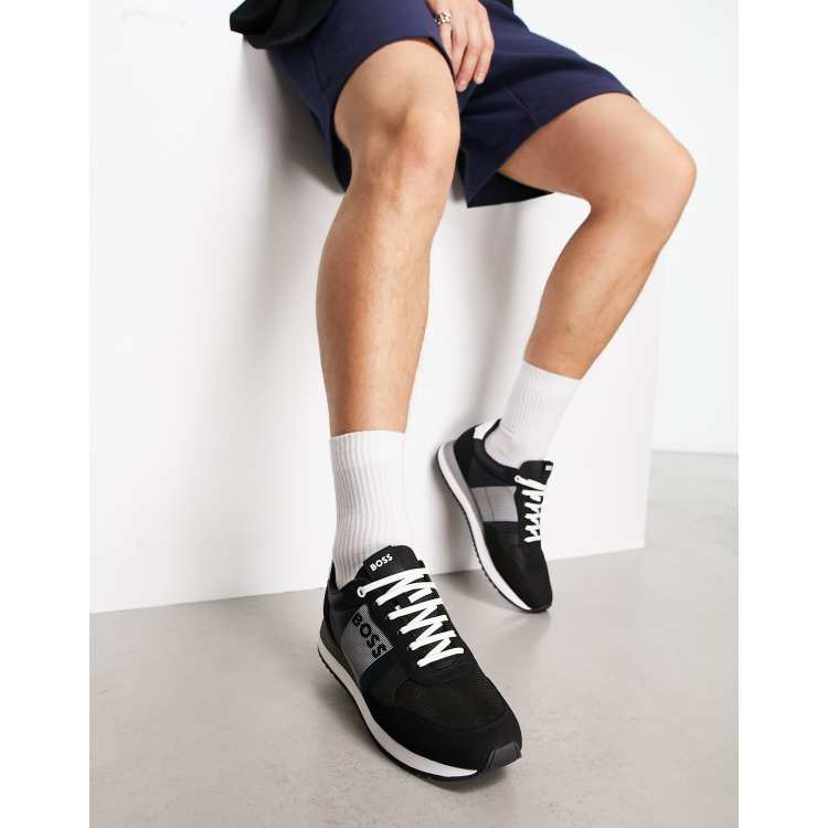 BOSS Kai Runn trainers in black | ASOS