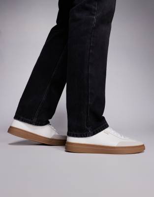 BOSS Bodywear Boss Kieran court trainer in white