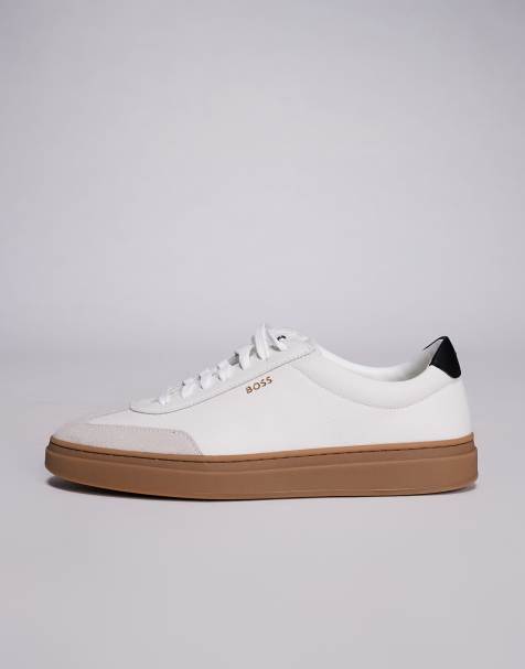 Boss Kieran court trainer in white - view 2