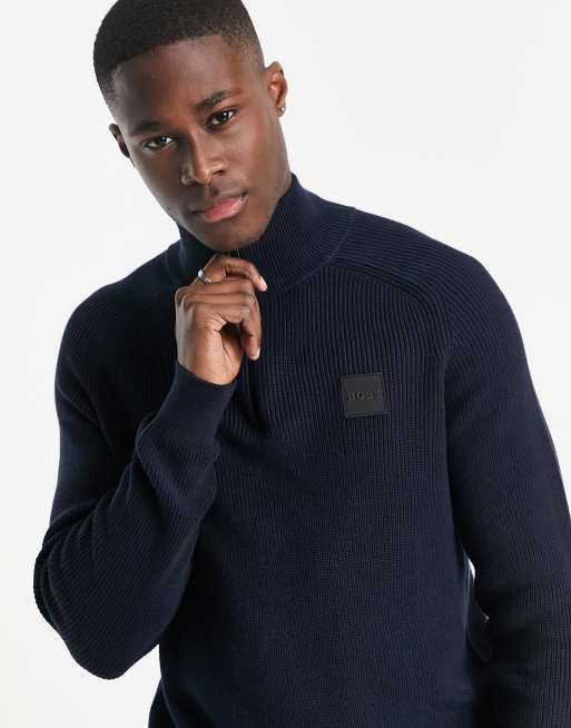 Half zip 2025 jumper hugo boss