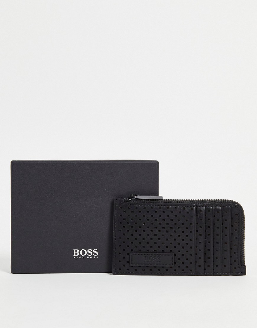 BOSS leather wallet in black