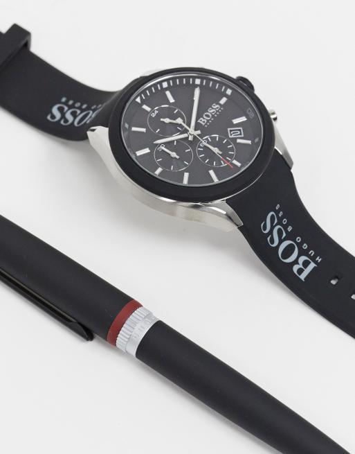 Hugo boss watch discount and pen set