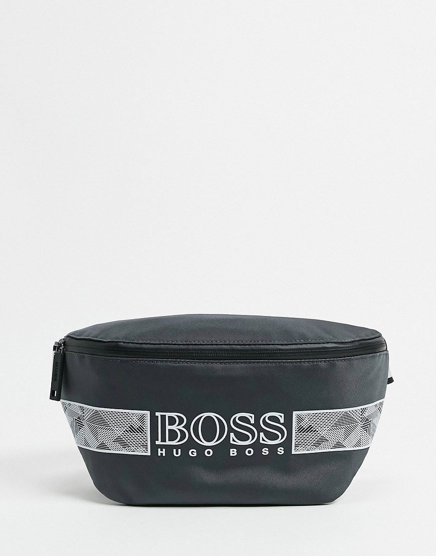 BOSS logo bumbag in grey