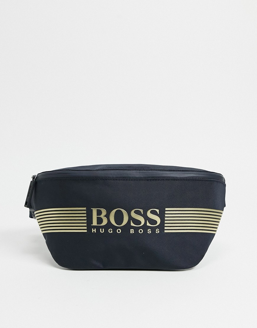 BOSS logo bumbag in navy