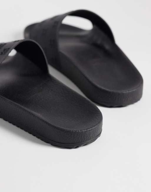 Boss logo slider in black, 4 of 4