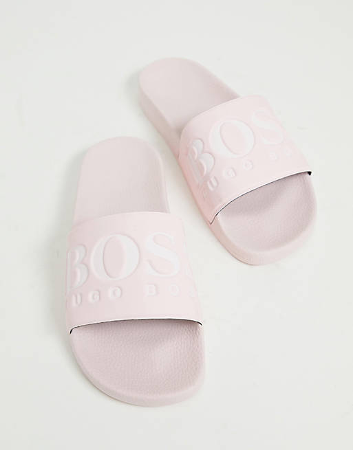 Hugo Boss Pink Sliders Top Sellers | bellvalefarms.com