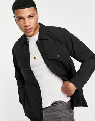 BOSS Lowarn double pocket lightweight jacket in black