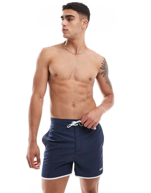 BOSS Luna swim shorts in blue