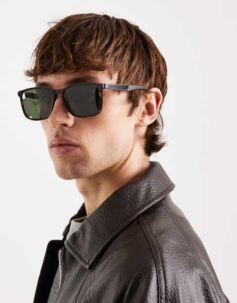 BOSS - Lunettes de soleil carrées - Marron Havane - view 1