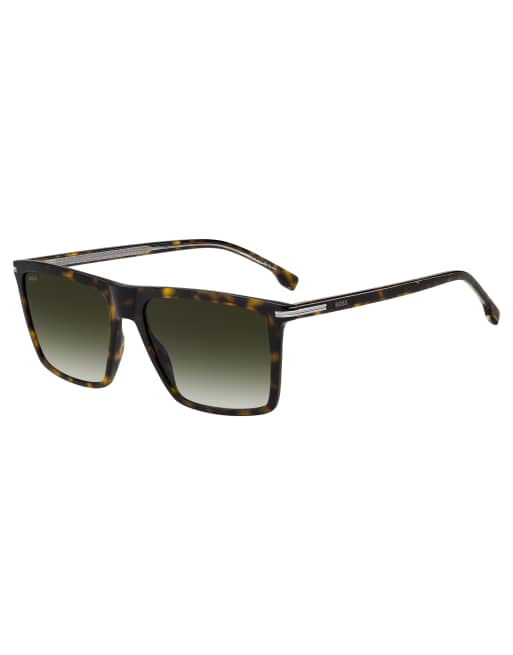 BOSS - Lunettes de soleil carrées - Marron Havane, 2 de 3