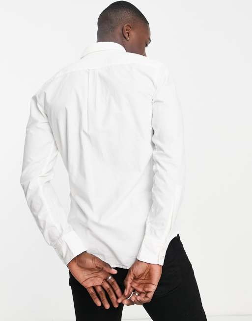 BOSS - Mabsoot - Hvid skjorte med lange ærmer i slim fit, 3 af 4