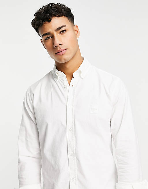 Men BOSS Mabsoot shirt in white 