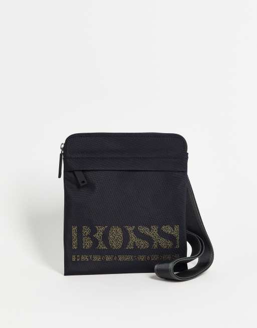 boss magnified crossbody bag