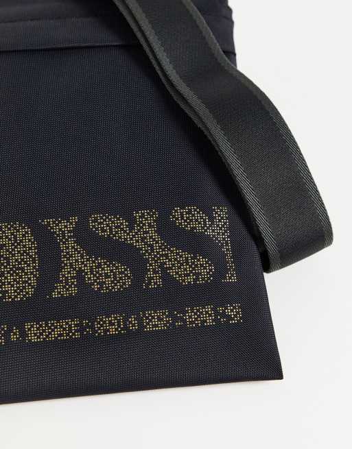 boss magnified crossbody bag