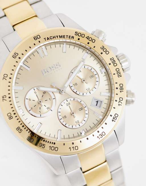 BOSS mixed metal watch with gold-tone detail 1502618, 3 of 4
