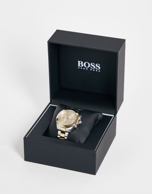 BOSS mixed metal watch with gold-tone detail 1502618, 4 of 4