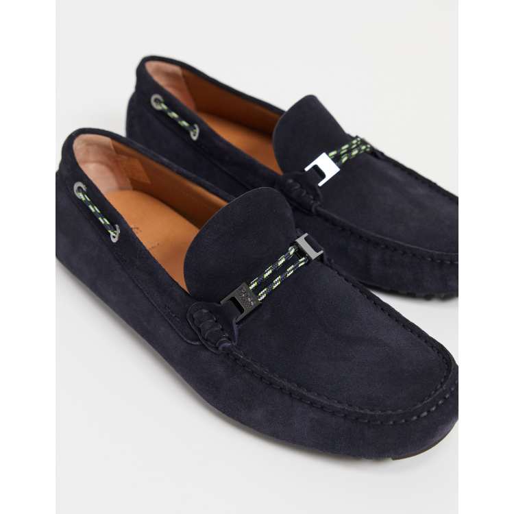 BOSS Mocassins de conduite Bleu marine ASOS